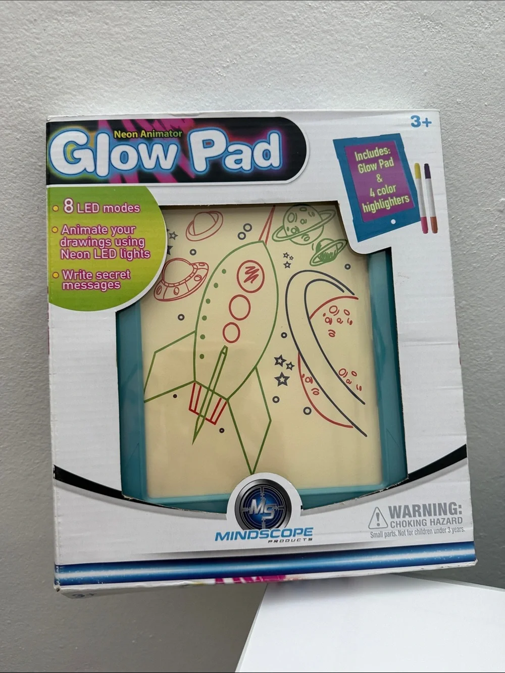 Mindscope Glow Pad Neon Animator - Teal Glow Frame